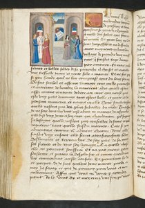 Página de Cent Nouvelles Nouvelles, c.1461-62 de French School