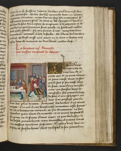 Página de Cent Nouvelles Nouvelles, c.1461-62 de French School