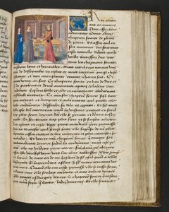 Página de Cent Nouvelles Nouvelles, c.1461-62 de French School