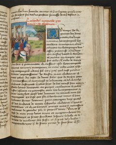 Página de Cent Nouvelles Nouvelles, c.1461-62 de French School