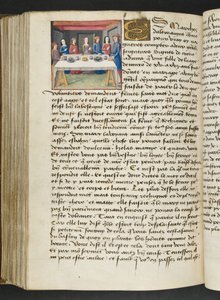 Página de Cent Nouvelles Nouvelles, c.1461-62 de French School