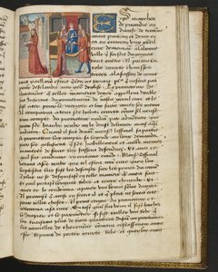 Página de Cent Nouvelles Nouvelles, c.1461-62 de French School