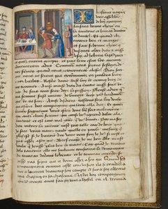 Página de Cent Nouvelles Nouvelles, c.1461-62 de French School