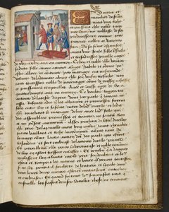 Página de Cent Nouvelles Nouvelles, c.1461-62 de French School