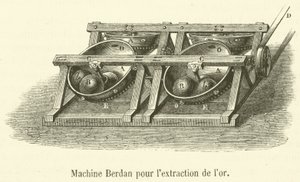Máquina Berdan para la extracción de oro de French School