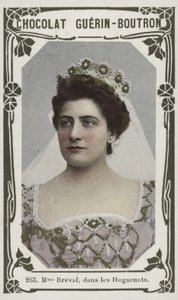 Madame Bréval, en los Hugonotes de French School