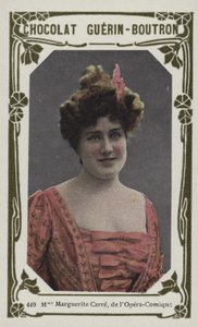 Madame Marguerite Carre, de la Ópera-Cómica de French School