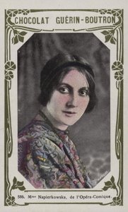 Madame Napierkowska, de la Opera-Comique de French School
