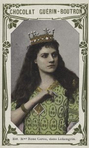Madame Rose Caron, en Lohengrin de French School