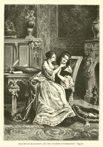 Madame de Maintenon y la Duquesa de Borgoña de French School