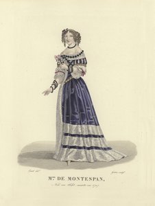 Madame de Montespan, amante del rey Luis XIV de Francia