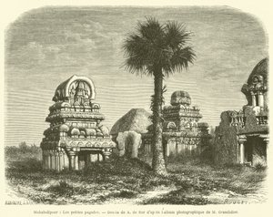 Mahabalipuram, Las pequeñas pagodas de French School