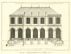 Casa de Argenson, calle de Valois, no 10 de French School