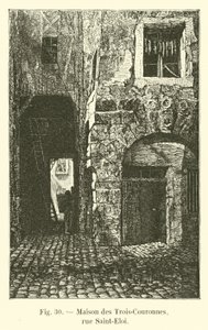 Casa de las Tres Coronas, calle Saint-Eloi de French School