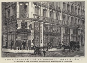 Tiendas de cerámica Maisons du Grand Depot en París, Francia de French School