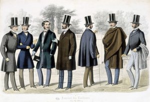 Modelos masculinos, "Journal des tailors" de French School