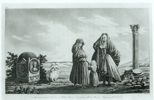 Mujeres maltesas, de Malta Antigua y Moderna por Pierre Marie Louis de Boisgelin de Kerdu, publicado en 1805 de French School