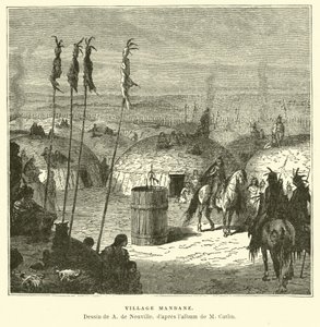 Aldea Mandan, América del Norte