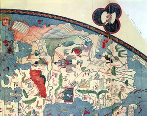 Mapa de África, basado en un original de 1447 de French School