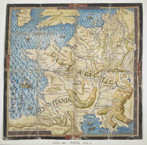 Mapa de la antigua Europa, de 