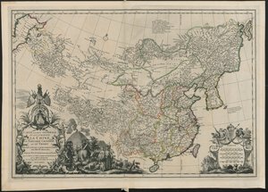 mapa de china, de French School