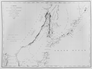 Mapa de los descubrimientos realizados en 1787 en los mares de China y el estrecho de Tartaria por las fragatas francesas La Boussole y L