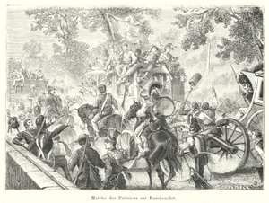 Marcha de los parisinos sobre Rambouillet de French School