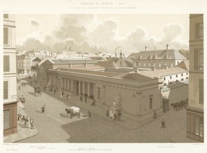 Mercado del Templo, 1840, y Convento de la Adoración Perpetua del Santísimo Sacramento