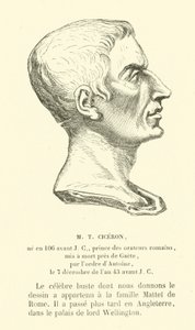 Marco Tulio Cicerón, político, orador y filósofo romano de French School