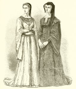 Margarita de Valois y Luisa de Saboya de French School