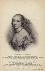 Marguerite de la Sabliere (c1640-1693), salonista francesa (litografía)