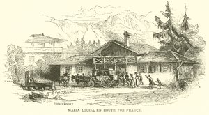 María Luisa en ruta hacia Francia de French School