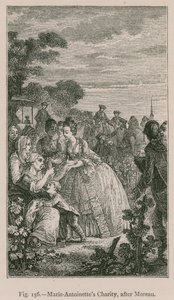 La caridad de María Antonieta, después de Moreau de French School