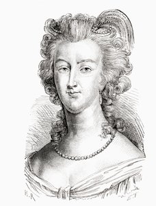 María Antonieta, de Histoire de France, publicado c.1880 de French School