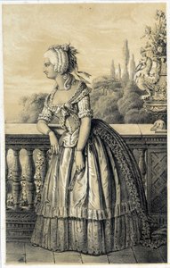 María Teresa de Saboya Carignan (1749-1792), princesa de Lamballe - en “Galerie historique de la Révolution Française” de Albert Maurin, ed. París 1843 de French School