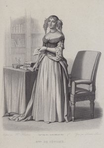 Marie de Rabutin-Chantal, marquesa de Sevigne, escritora francesa de French School