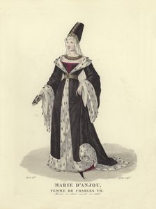 María de Anjou, esposa del Rey Carlos VII de Francia de French School