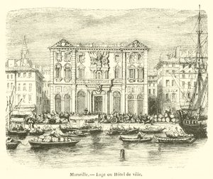 Marsella, Ayuntamiento (grabado) de French School