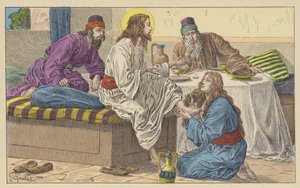 María Magdalena a los pies de Jesús de French School