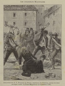 Asesinatos masónicos (grabado) de French School