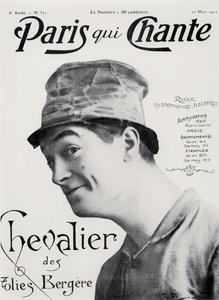 Maurice Chevalier, de "Paris qui Chante", 30 de marzo de 1910 (litografía)