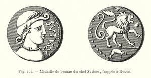 Medalla de Bronce del Jefe Suticos, Acuñada en Rouen