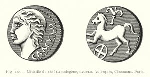 Medalla del Jefe Camulogene, Camulo, Aulerques, Cenomanos, París