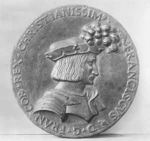 Medallón de Francisco I de Francia de French School