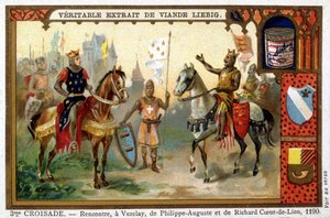Encuentro en Vézelay de Felipe Augusto y Ricardo Corazón de León de French School