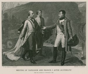 Encuentro de Napoleón y Francisco I después de Austerlitz