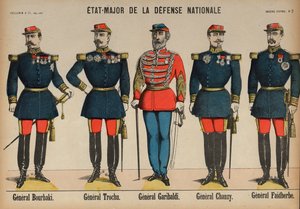 Miembros del Estado Mayor General del Ejército Francés durante la Guerra Franco-Prusiana de French School