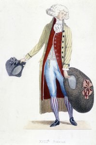 Traje masculino en Francia en 1782 de French School