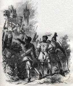 Mercenarios y bandidos del Papa Clemente VI (Pierre Roger). de French School