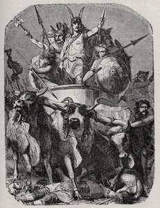 Meroveo o Merovech, rey franco (v448-v458), primer rey merovingio de French School